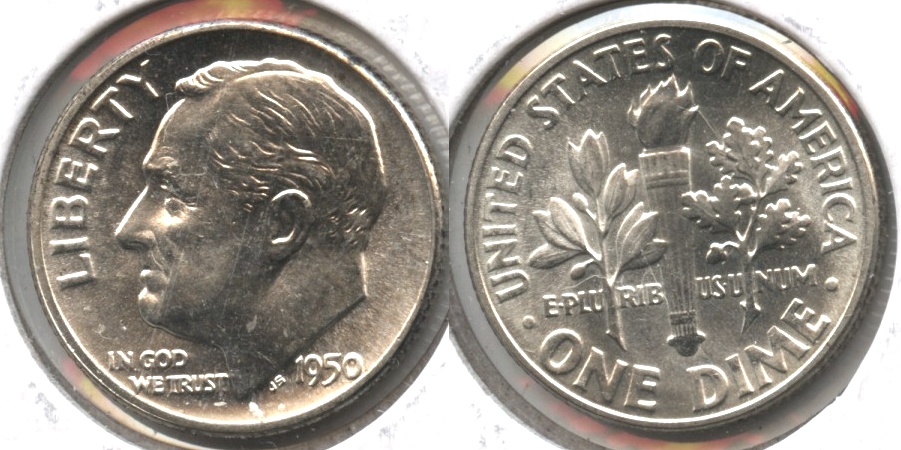 1950 Roosevelt Dime MS-64 #a