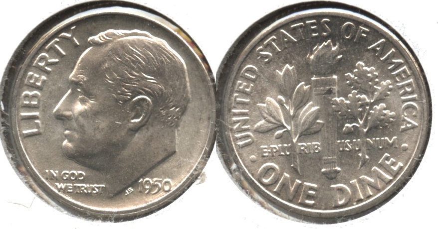 1950 Roosevelt Dime MS-64 #b