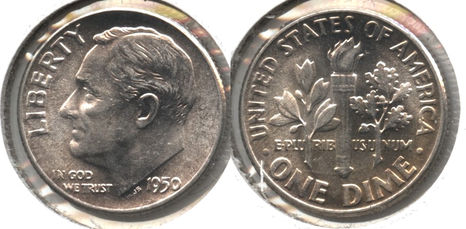 1950 Roosevelt Dime MS-64 #d
