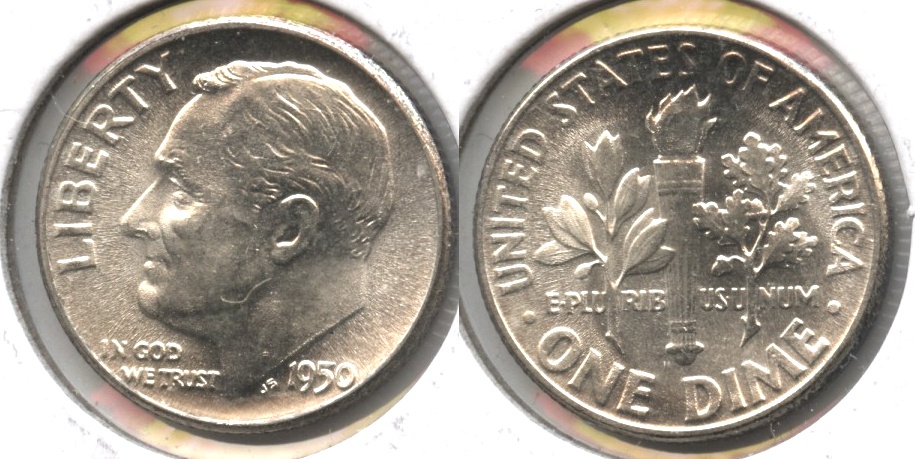 1950 Roosevelt Dime MS-65 #e