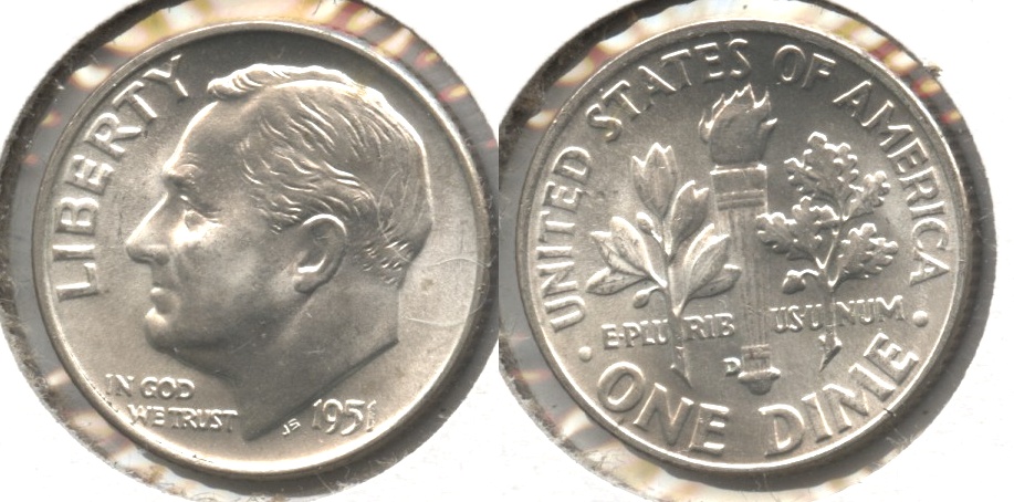 1951-D Roosevelt Dime MS-64 #b