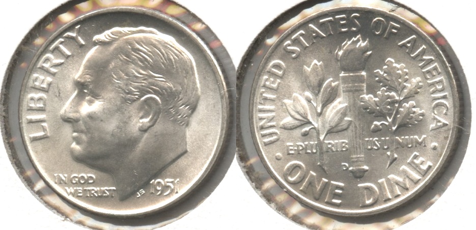 1951-D Roosevelt Dime MS-64 #e