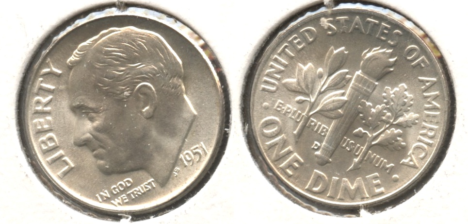 1951-D Roosevelt Dime MS-64 #g