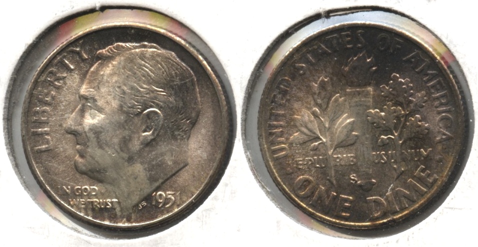 1951-S Roosevelt Dime MS-65 #c