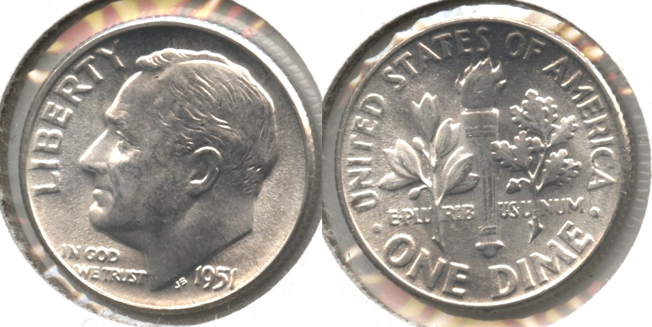 1951 Roosevelt Dime MS-63 #d