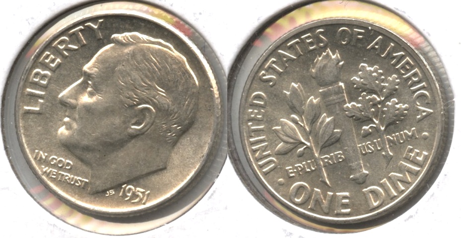 1951 Roosevelt Dime MS-63 #g