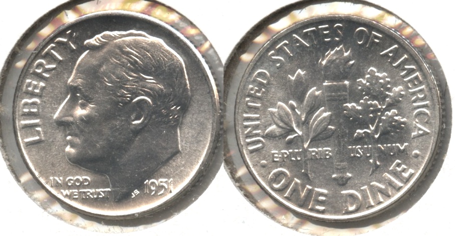 1951 Roosevelt Dime MS-63 #i