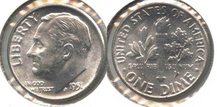 1951 Roosevelt Dime MS-63 #p