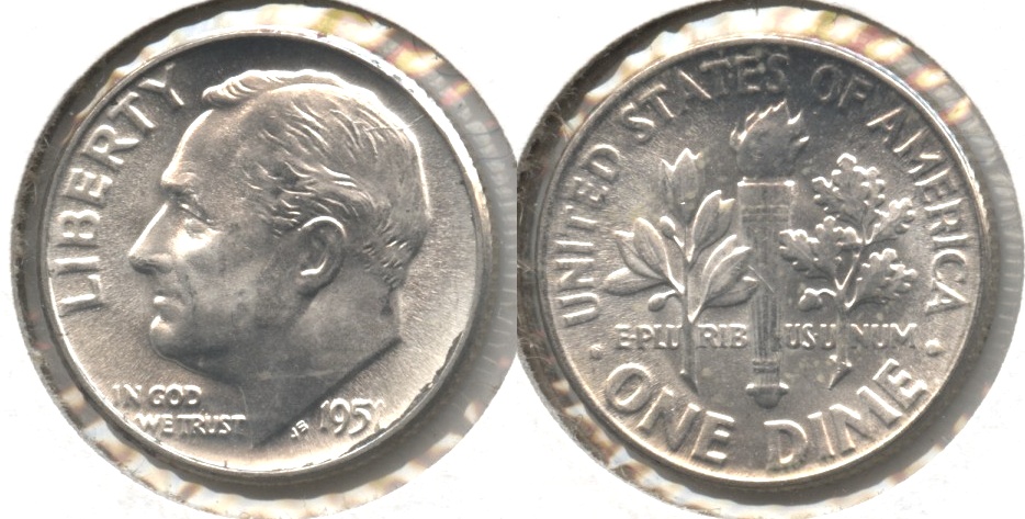 1951 Roosevelt Dime MS-64 #e