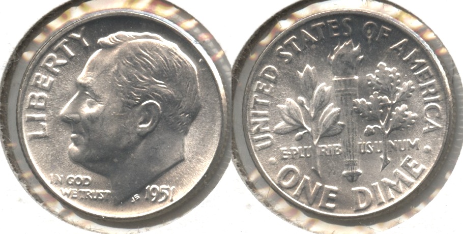 1951 Roosevelt Dime MS-64 #s