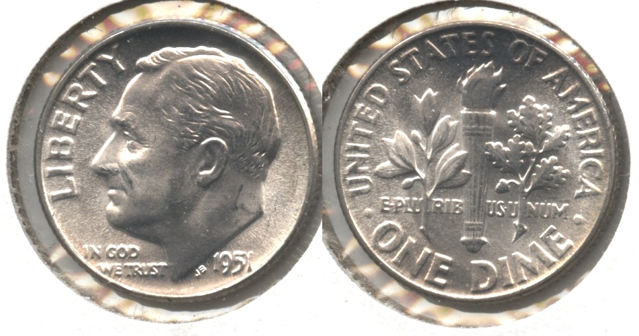 1951 Roosevelt Dime MS-64 #u