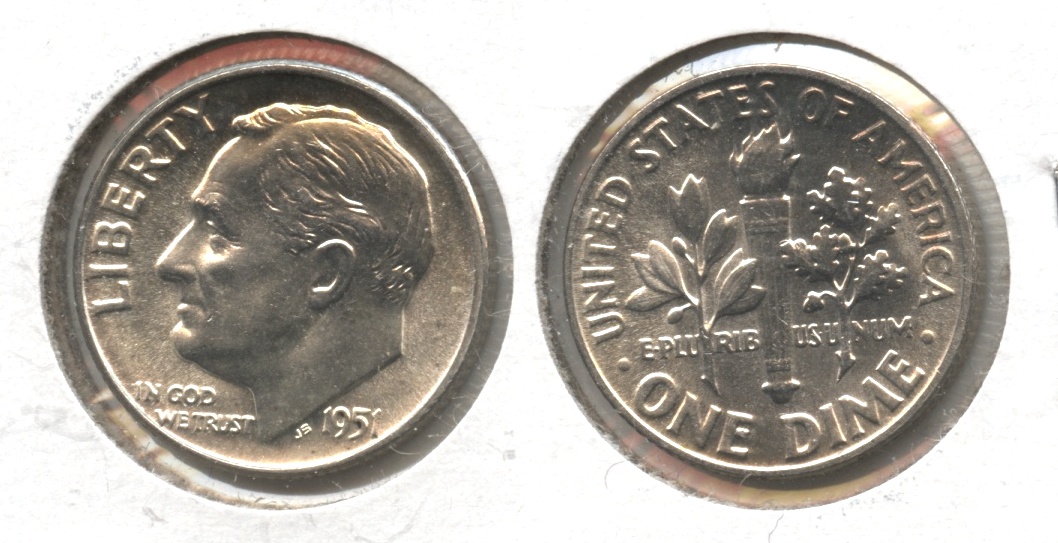 1951 Roosevelt Dime MS-65 #i