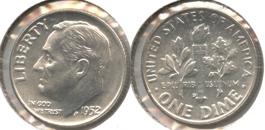 1952-D Roosevelt Dime MS-63 #b