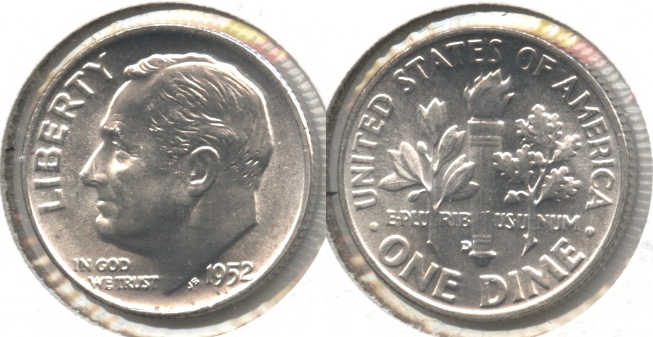 1952-D Roosevelt Dime MS-63 #l