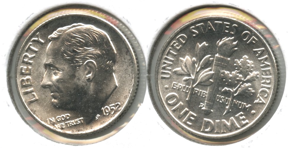 1952-D Roosevelt Dime MS-63 #m
