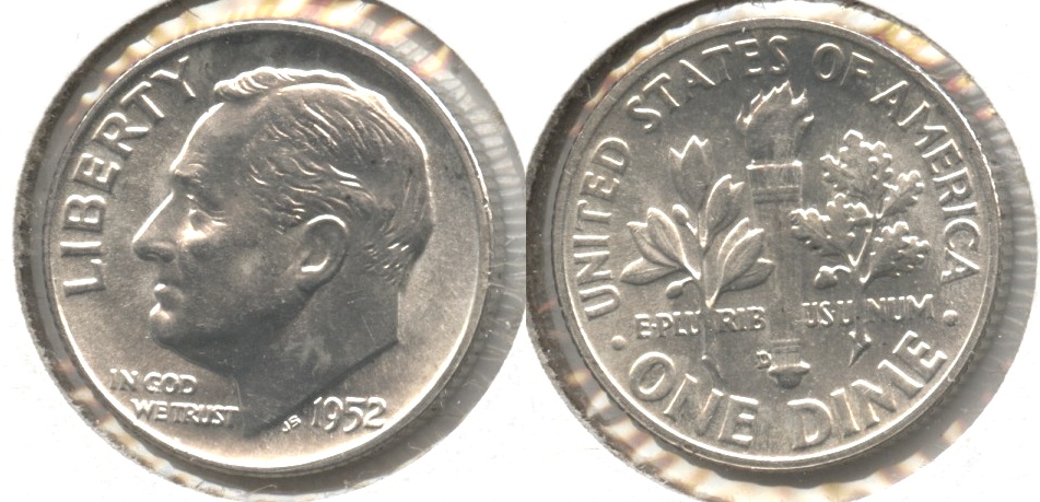 1952-D Roosevelt Dime MS-64 #b