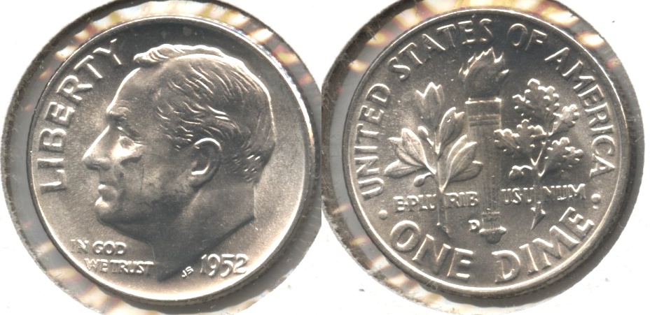 1952-D Roosevelt Dime MS-64 #h