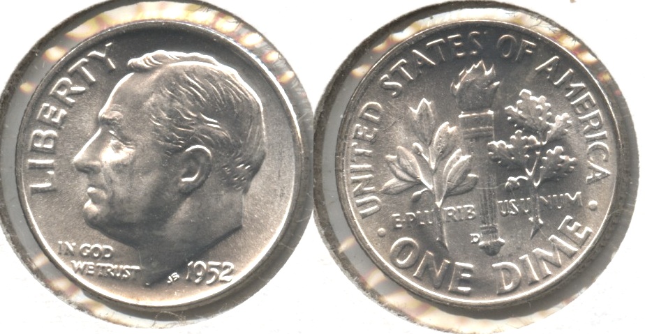 1952-D Roosevelt Dime MS-64 #q