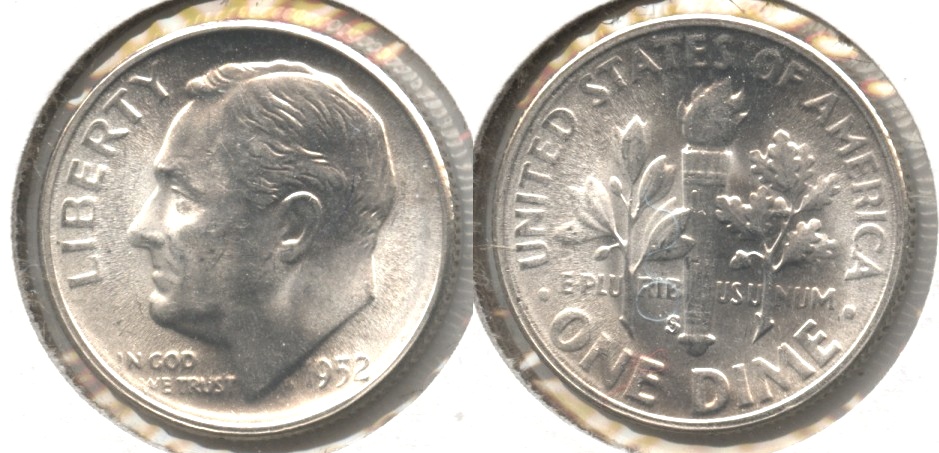 1952-S Roosevelt Dime MS-60 #c