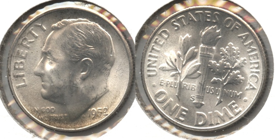 1952-S Roosevelt Dime MS-60 #g