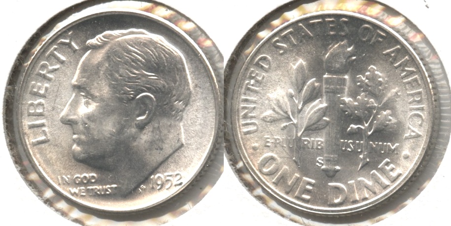 1952-S Roosevelt Dime MS-63 #b