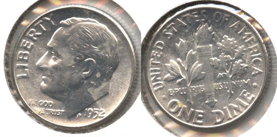 1952 Roosevelt Dime MS-60 #a
