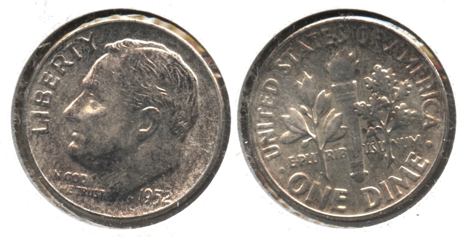 1952 Roosevelt Dime MS-64 #c