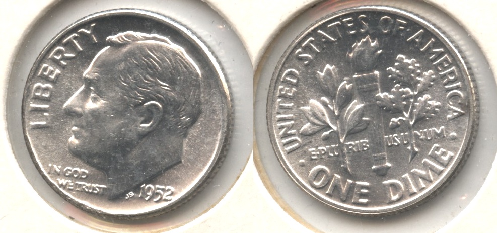 1952 Roosevelt Dime MS-64 #e