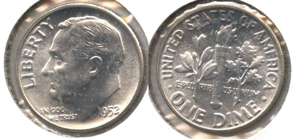 1952 Roosevelt Dime MS-64 #f