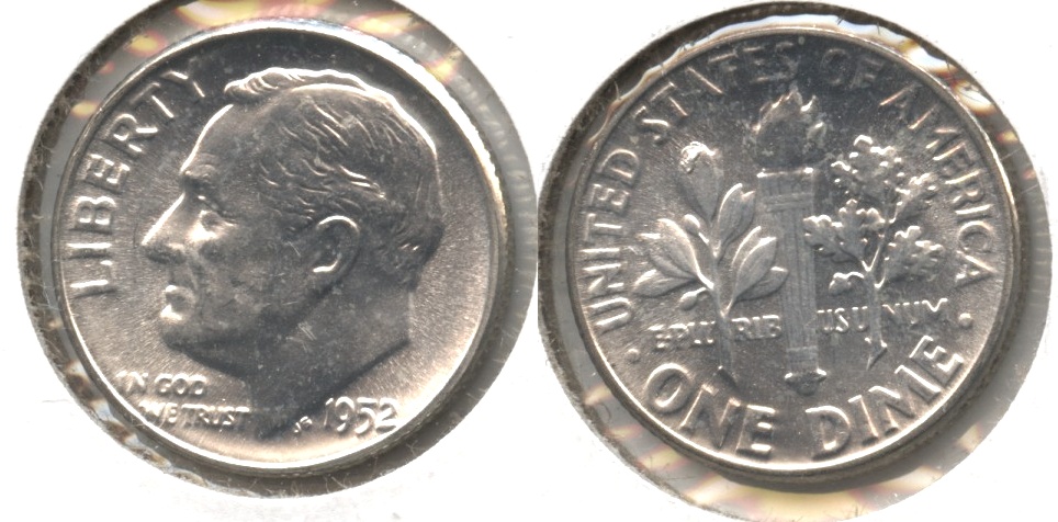 1952 Roosevelt Dime MS-64 #p