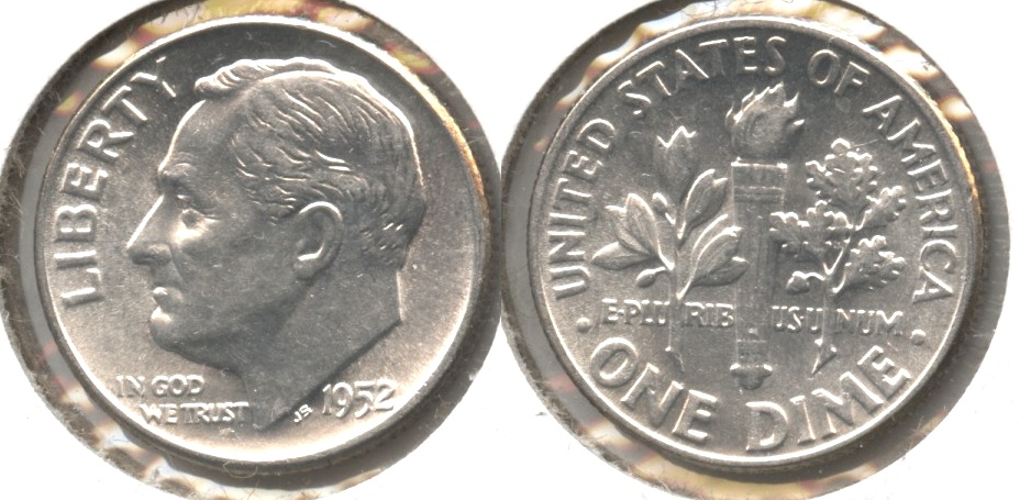 1952 Roosevelt Dime MS-64 #q