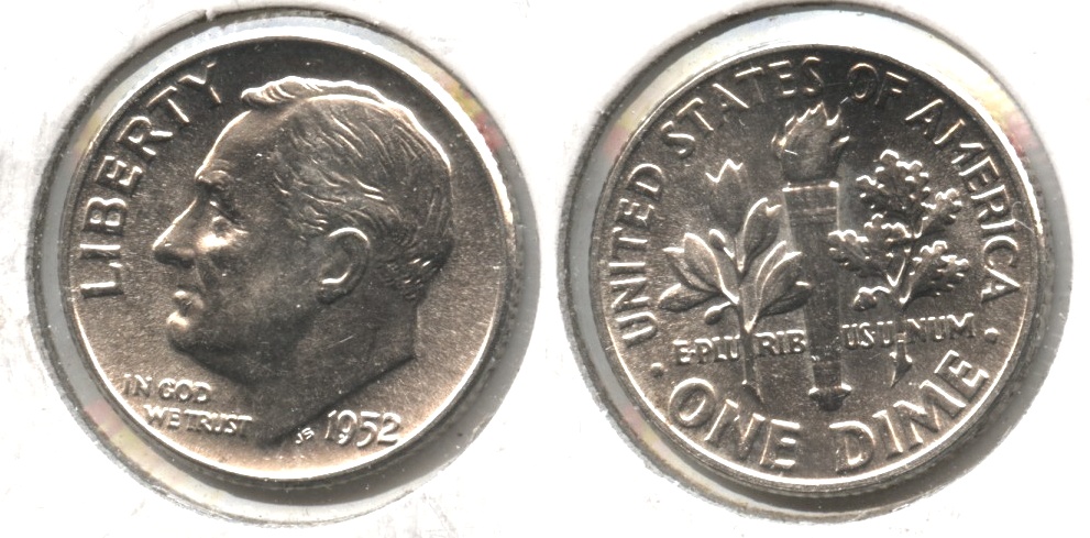 1952 Roosevelt Dime MS-64 #s