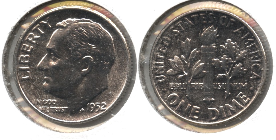 1952 Roosevelt Dime MS-65 #d