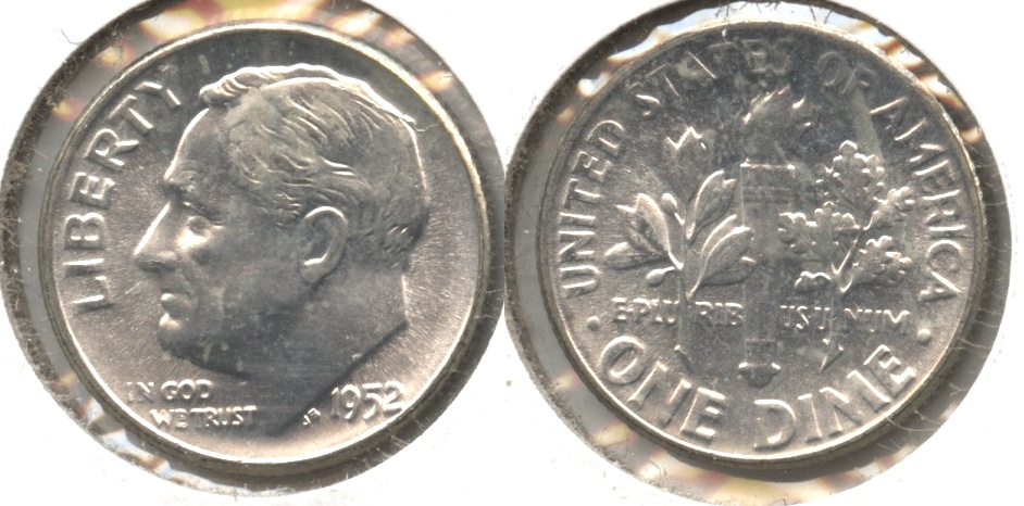 1952 Roosevelt Dime MS-65 #f
