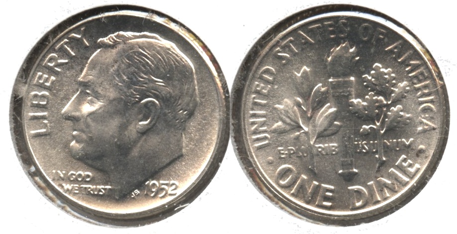 1952 Roosevelt Dime MS-65 #h