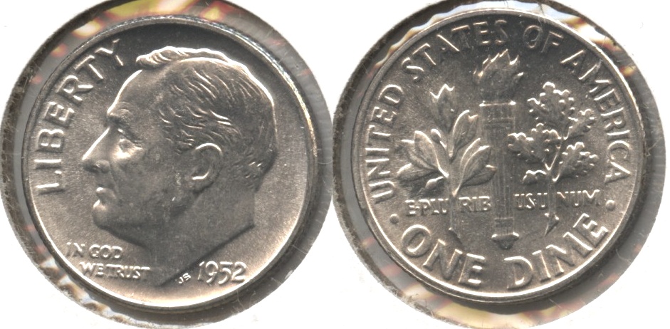 1952 Roosevelt Dime MS-65 #j
