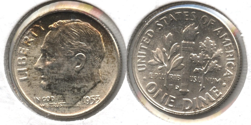 1953-D Roosevelt Dime MS-63