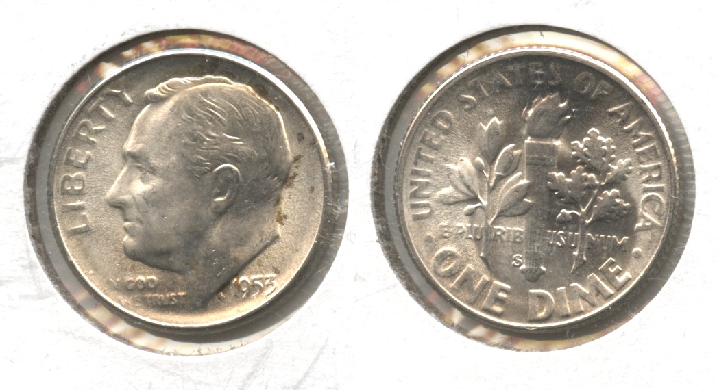 1953-S Roosevelt Dime MS-63