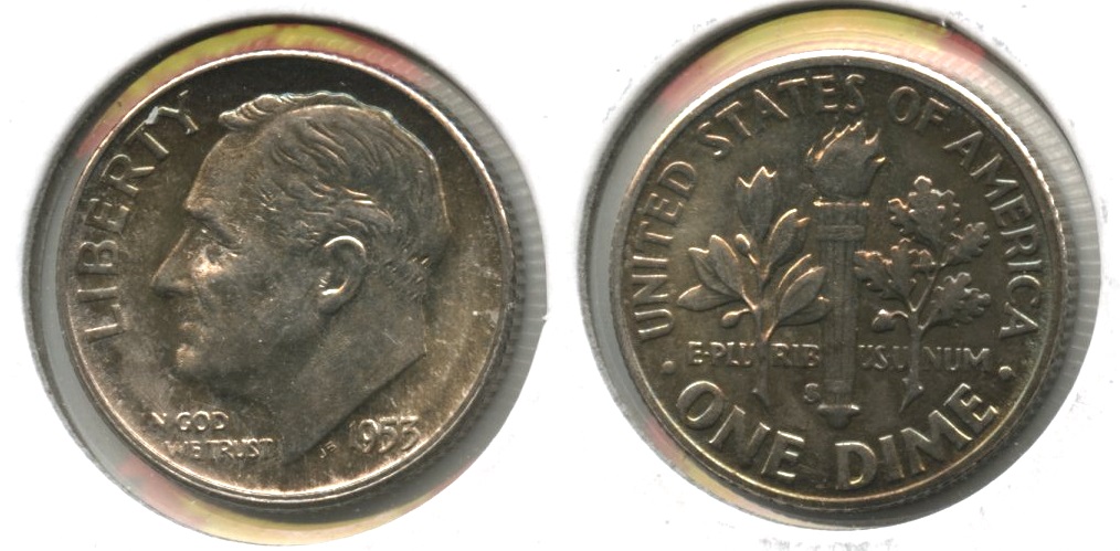 1953-S Roosevelt Dime MS-64 #d