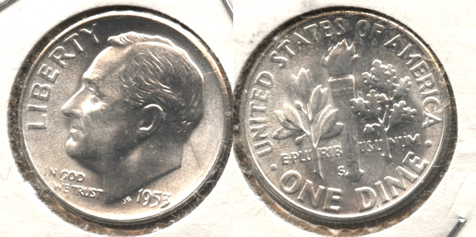 1953-S Roosevelt Dime MS-65