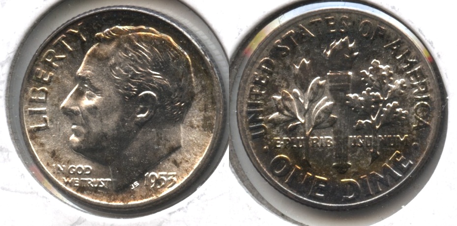 1953 Roosevelt Dime MS-60