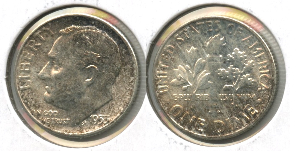 1953 Roosevelt Dime MS-60 #g