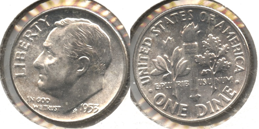 1953 Roosevelt Dime MS-63 #b