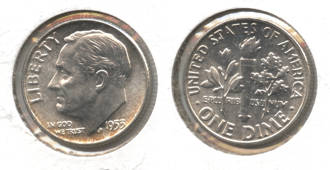 1953 Roosevelt Dime MS-63 #d