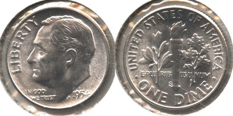 1954-S Roosevelt Dime MS-65 #b