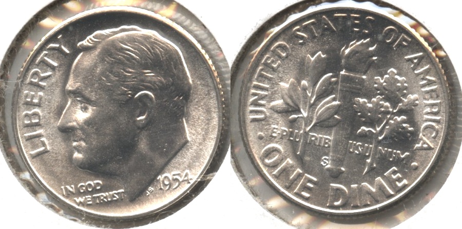 1954-S Roosevelt Dime MS-65 #c