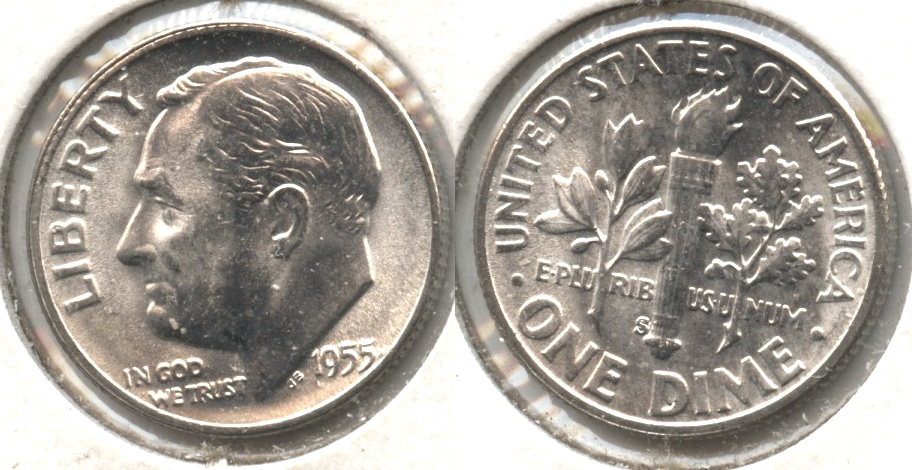 1955-S Roosevelt Dime MS-64