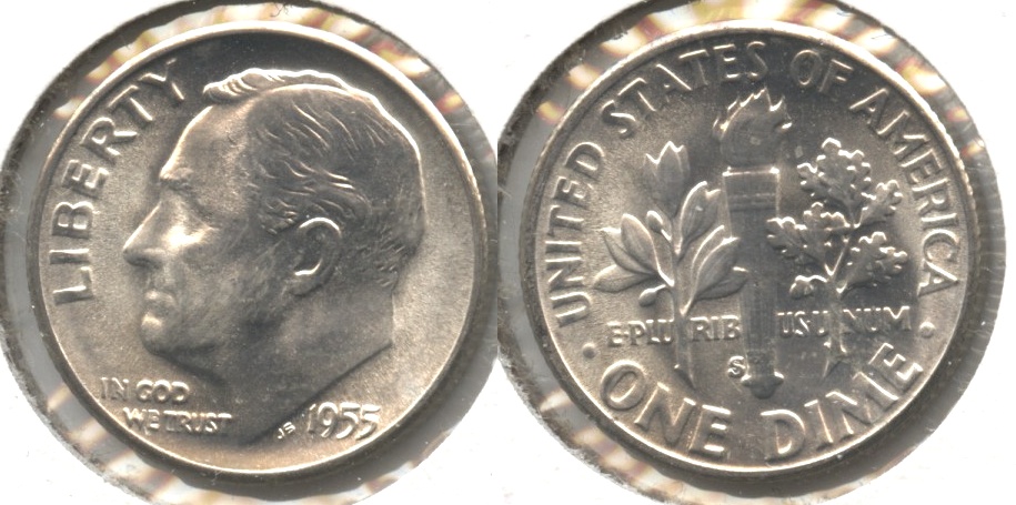 1955-S Roosevelt Dime MS-64 #e