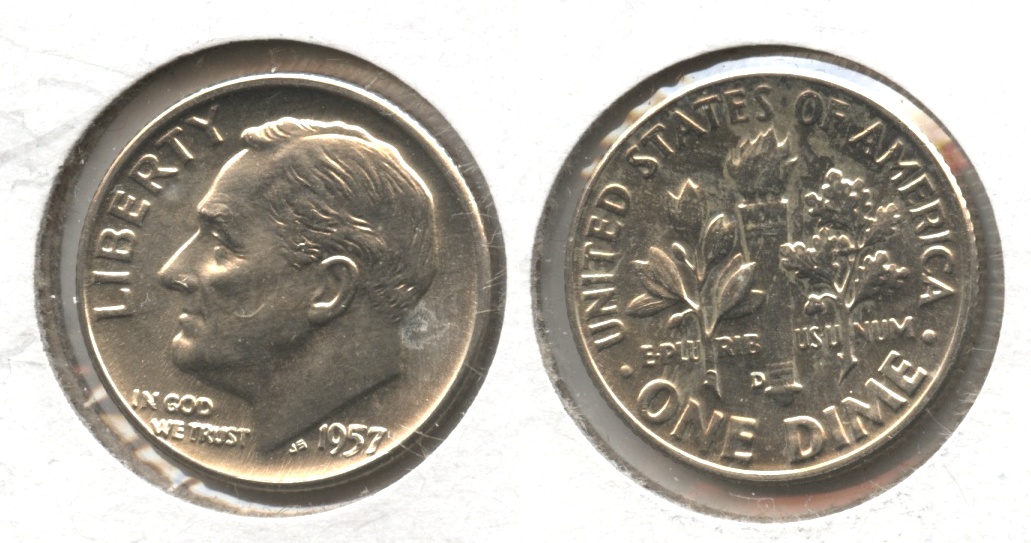 1957-D Roosevelt Dime MS-63
