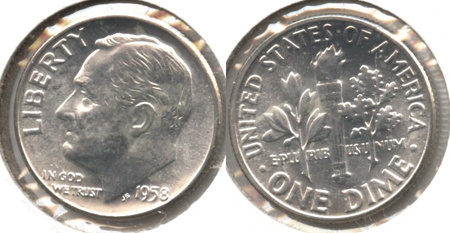 1958 Roosevelt Dime MS-65 #b